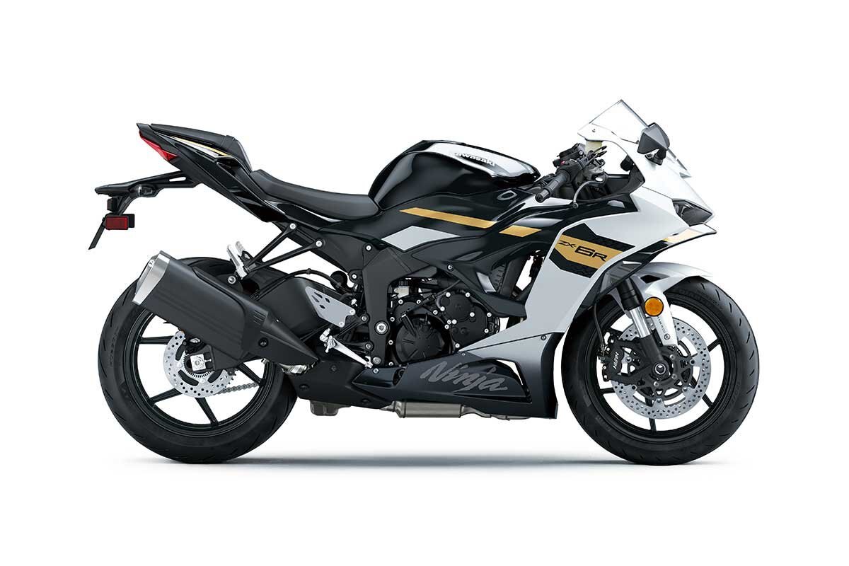 2026 Kawasaki NINJA ZX 6R ABS Pearl Robotic White / Metallic Spark Black