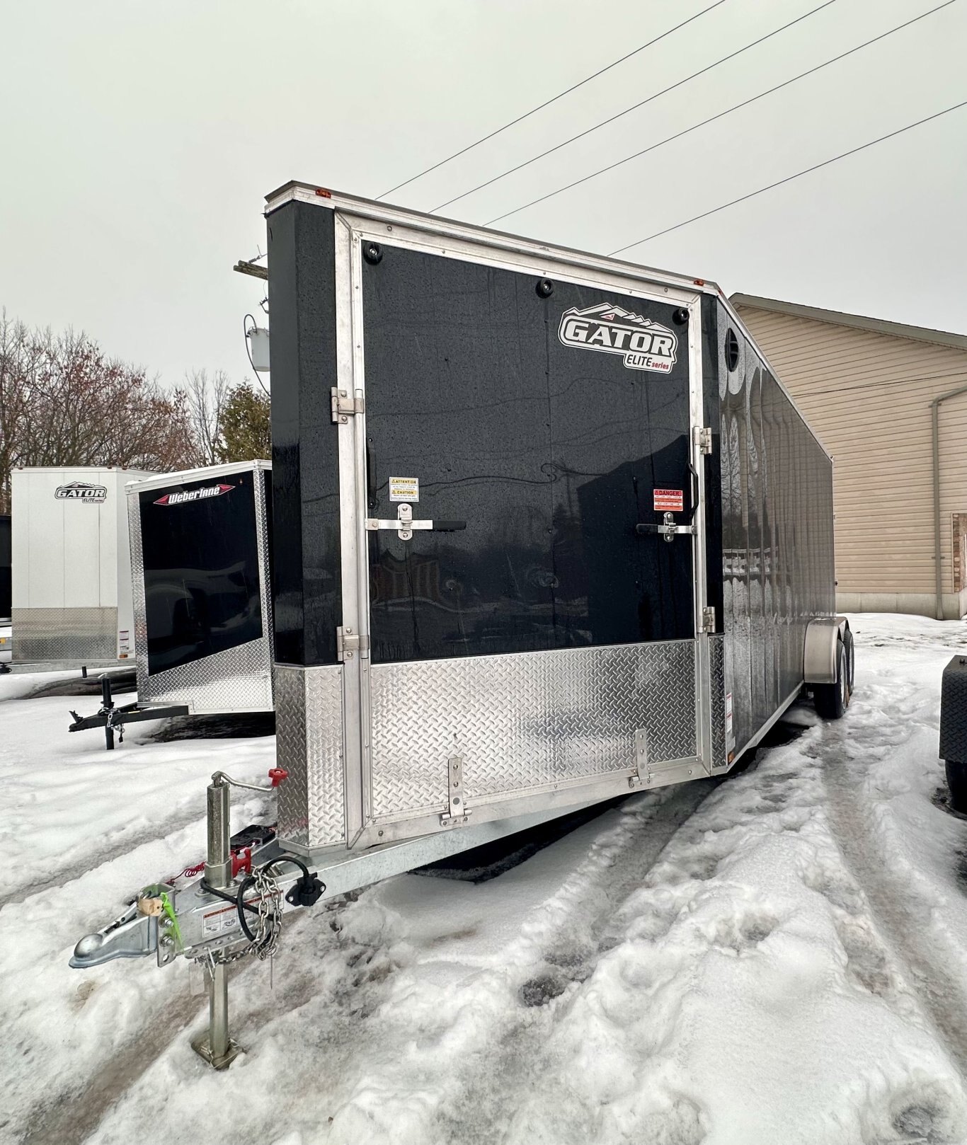 2026 7x23 Galvanized Snow Trailer with 7' Interior