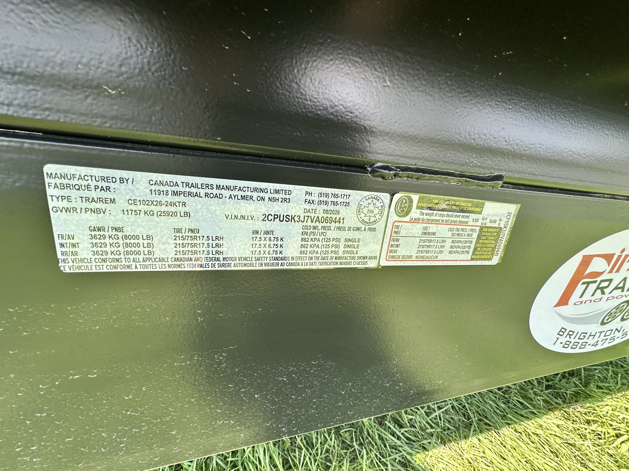 2027 Canada Trailers CE.24KTR – 102X26' WIDE