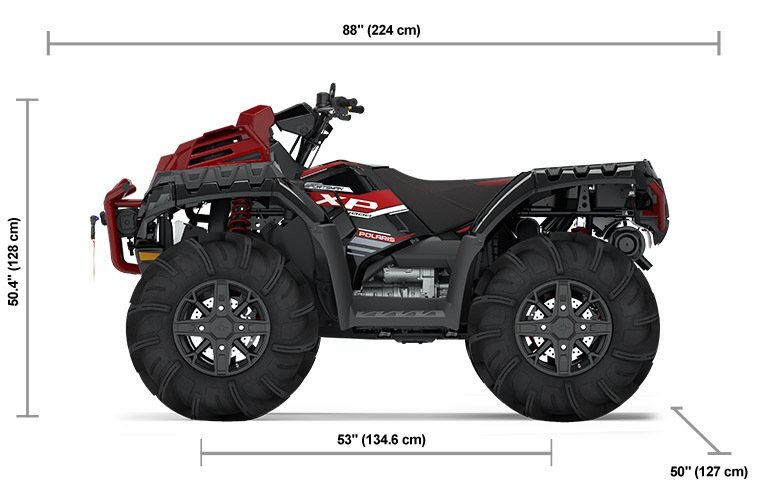 2025 Polaris Sportsman XP 1000 Mud Edition Onyx Black and Performance Red Accents