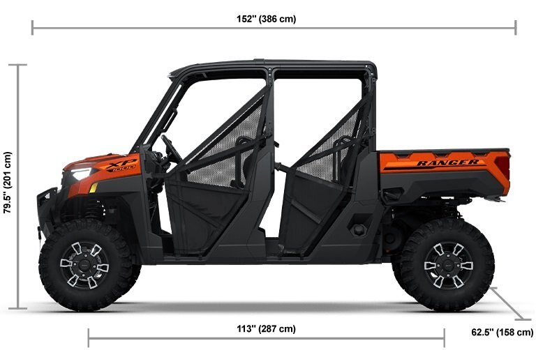 2026 Polaris® RANGER CREW XP 1000 6 Seat Orange Rust