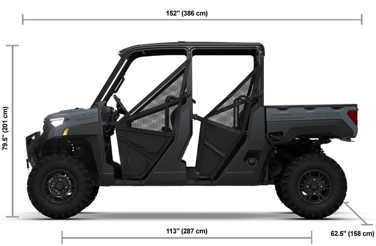 2026 Polaris® RANGER CREW XP 1000 6 Seat Stealth Gray
