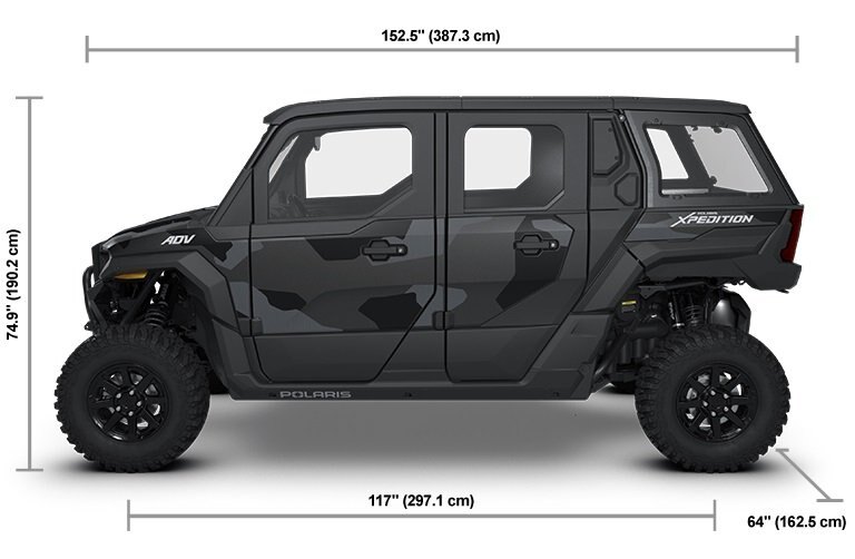 2026 Polaris® XPEDITION ADV 5 NorthStar 5 Seat Matte Super Graphite