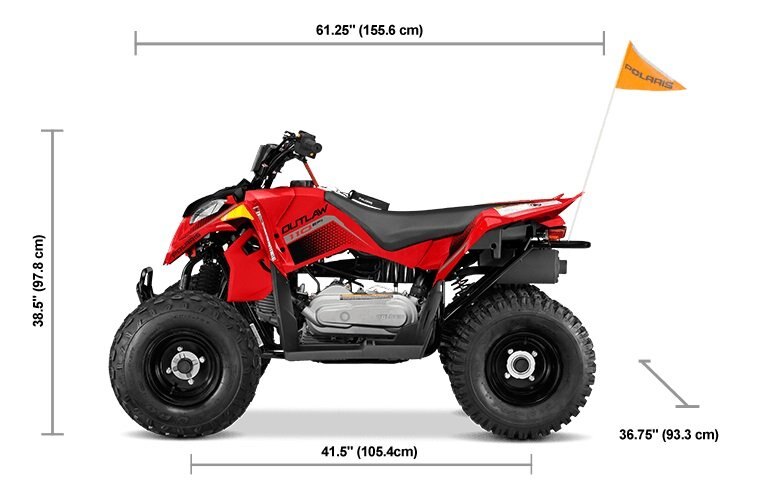 2026 Polaris® Outlaw 110 EFI Indy Red