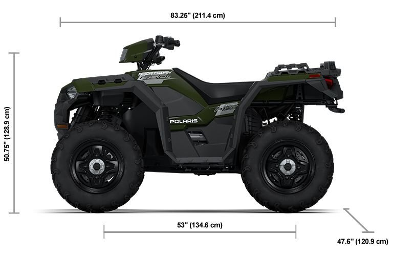 2026 Polaris® SCRAMBLER 850 Storm Gray / Radar Blue