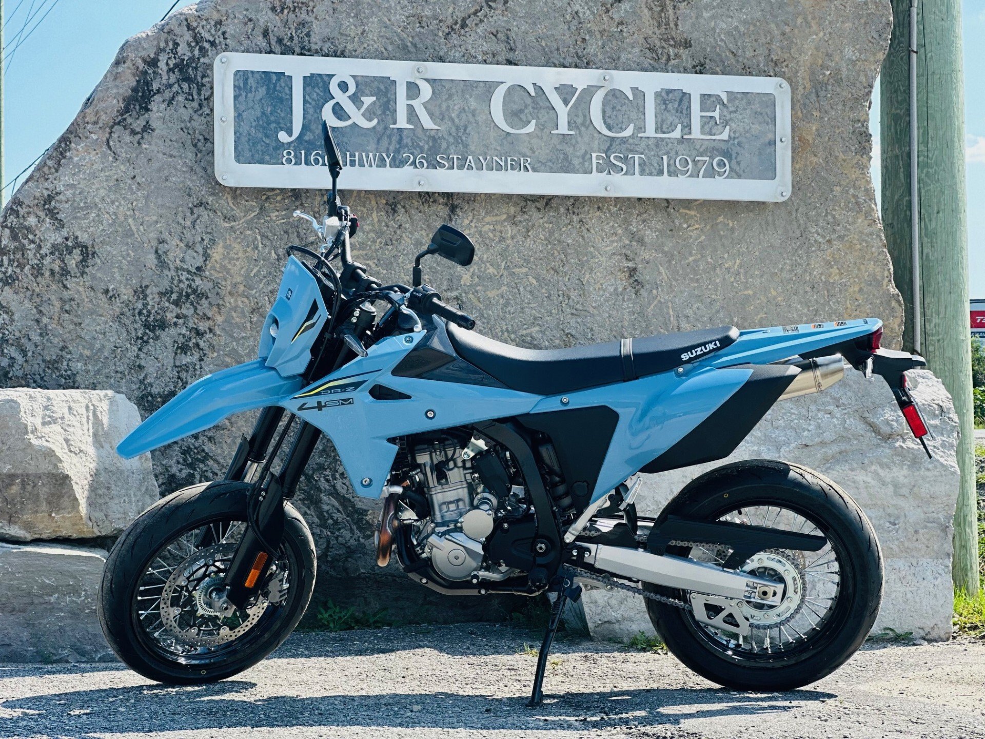 2026 Suzuki DR Z4SM Sky Grey