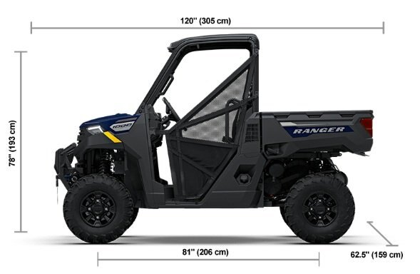 2027 Polaris® RANGER 1000 Premium 3 Seat Springfield Blue