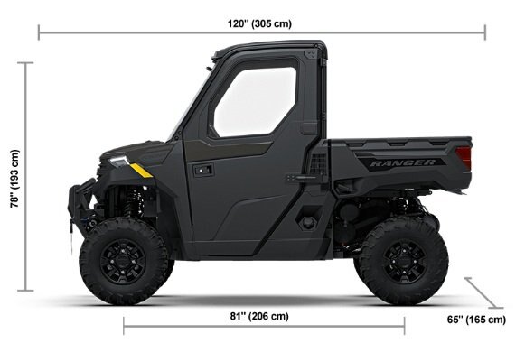 2027 Polaris® RANGER 1000 CAB 3 Seat Granite Gray