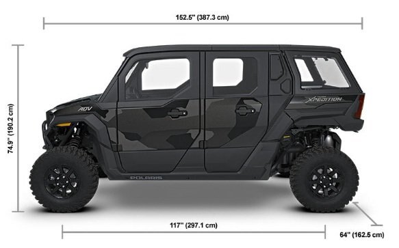 2027 Polaris® XPEDITION ADV 5 NorthStar 5 Seat Matte Super Graphite