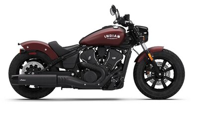 2026 Indian Scout Bobber Maroon Metallic Smoke
