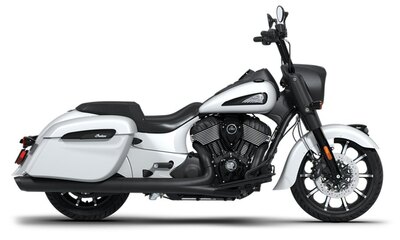 2026 Indian Springfield Dark Horse Ghost White Metallic Smoke