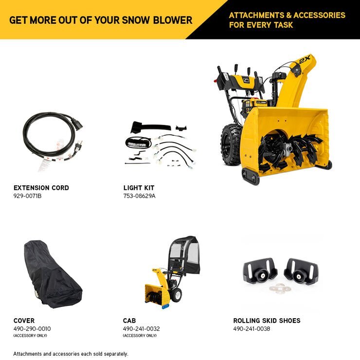 Souffleuse à neige Cub Cadet 2X⢠28 IntelliPOWERÂÂÂ