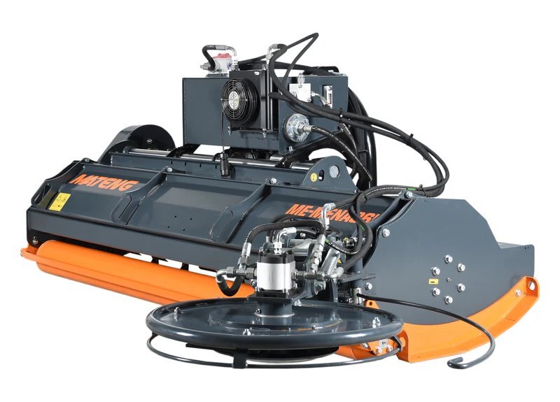 86 inch rear mounted mulcher, 28 hammers, hydraulic side shift with UFO