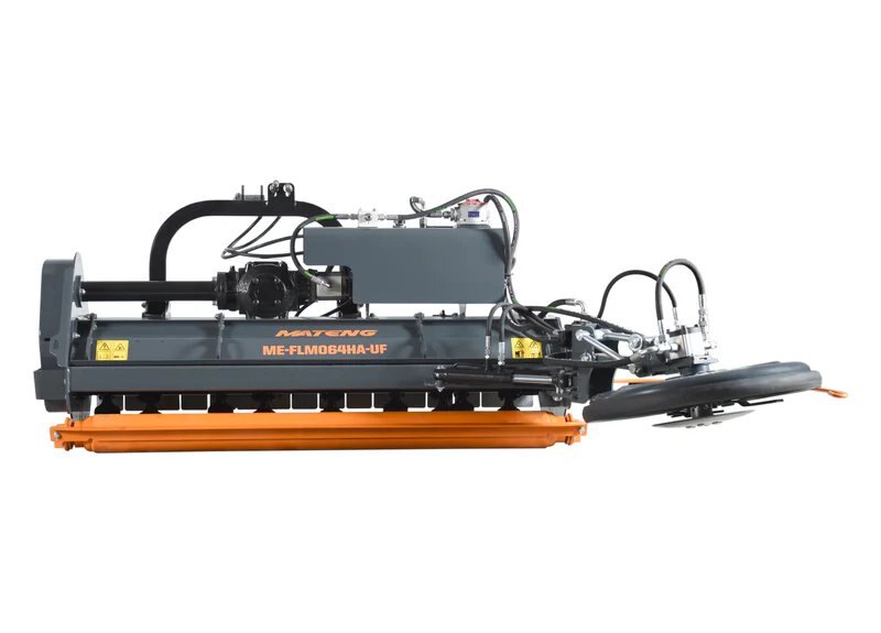 64 inch side mounted mulcher, 20 hammers, hydraulic side shift with UFO