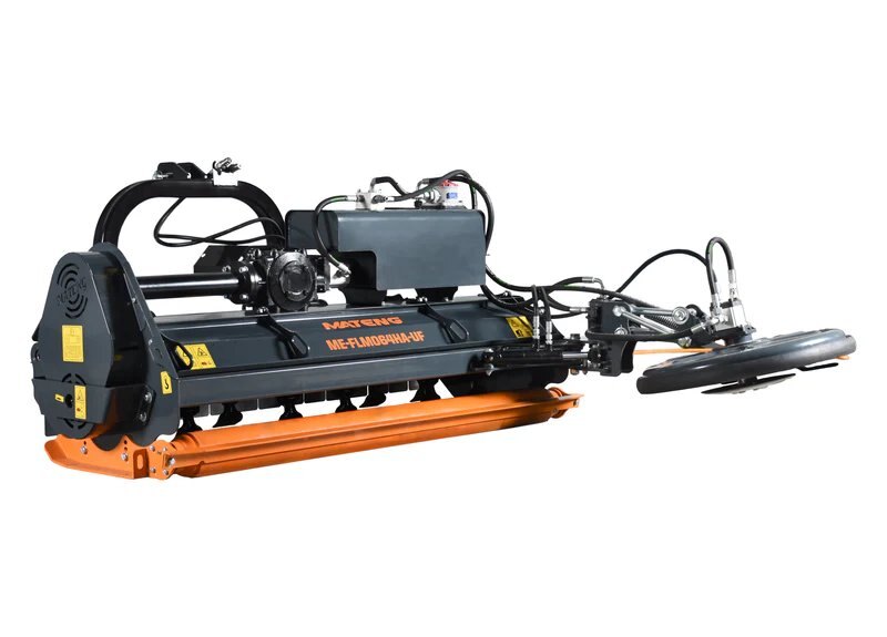 64 inch side mounted mulcher, 20 hammers, hydraulic side shift with UFO