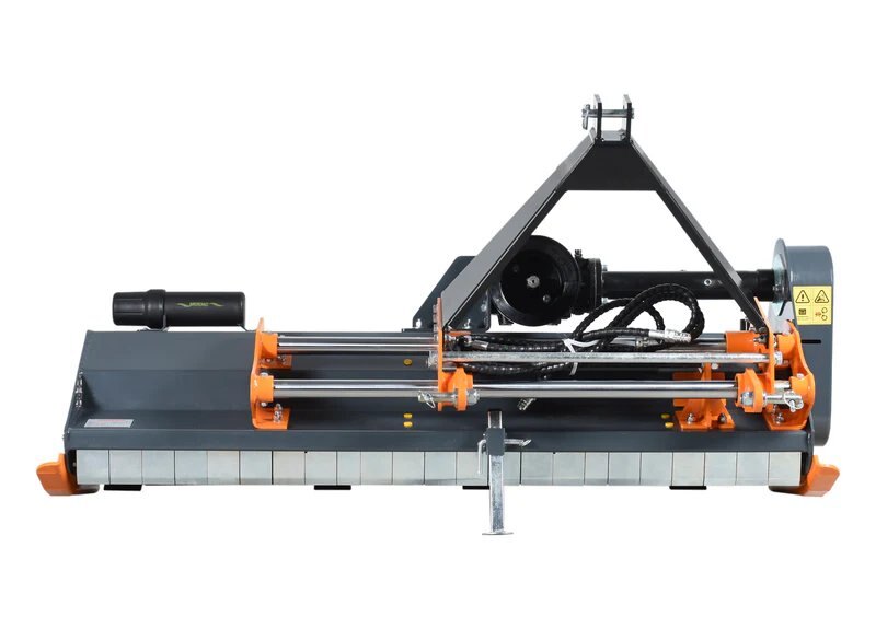 64-inch side-mounted mulcher, 20 hammers, hydraulic side shift with UFO