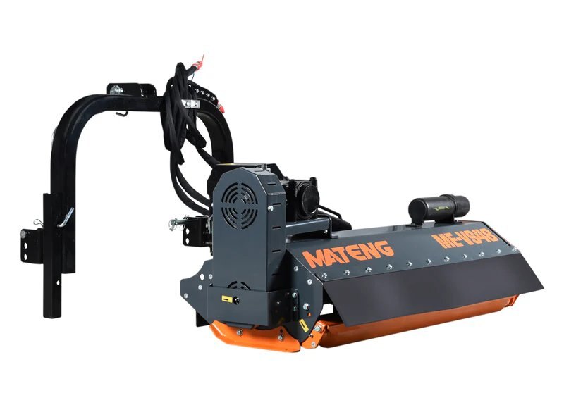 86-inch rear-mounted mulcher, 28 hammers, hydraulic side shift
