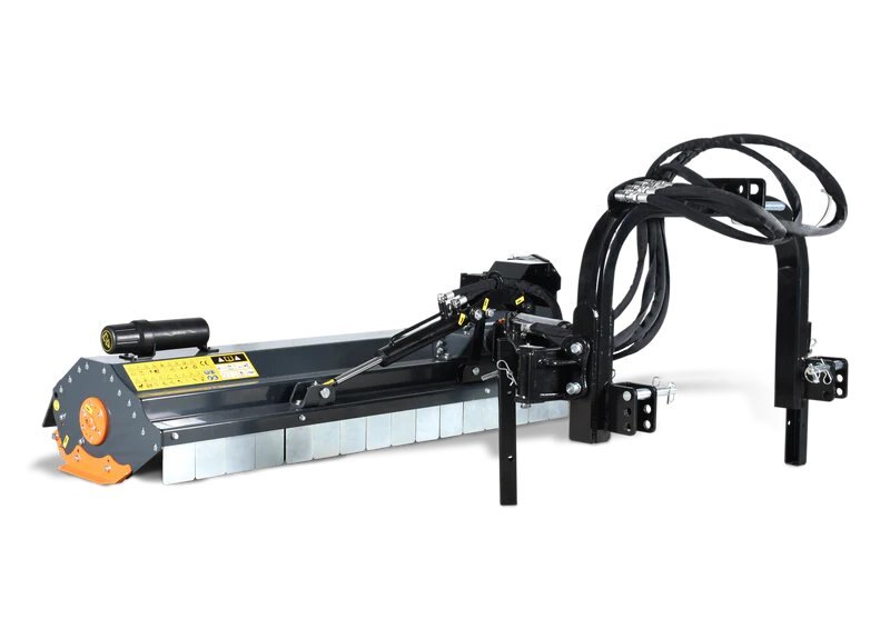 64-inch side-mounted mulcher, 24 hammers, internal gearbox