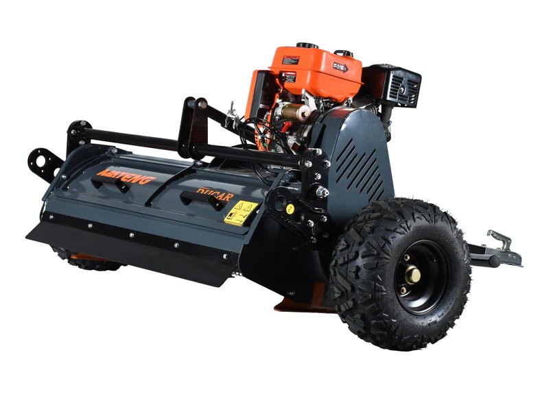 47 inch Mulcher for ATV, 20 hammers, 15 HP engine (Available November 15, 2026)