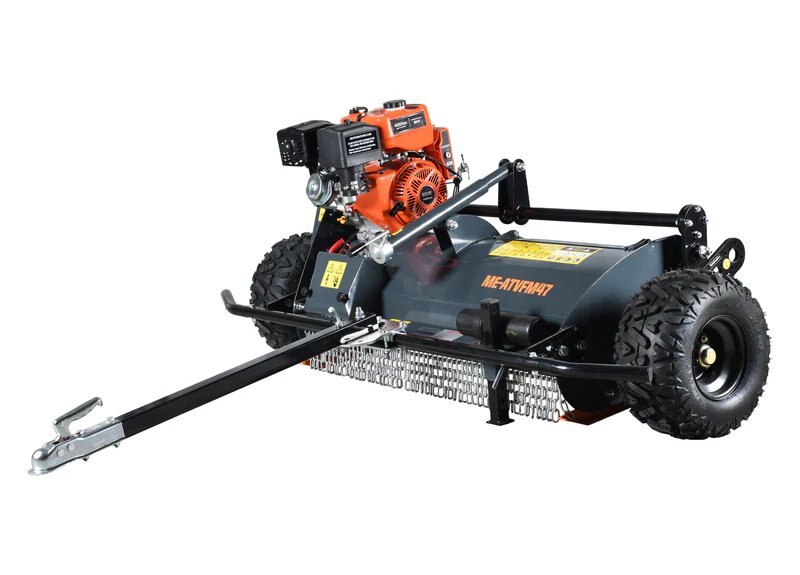 47 inch Mulcher for ATV, 20 hammers, 15 HP engine (Available November 15, 2026)