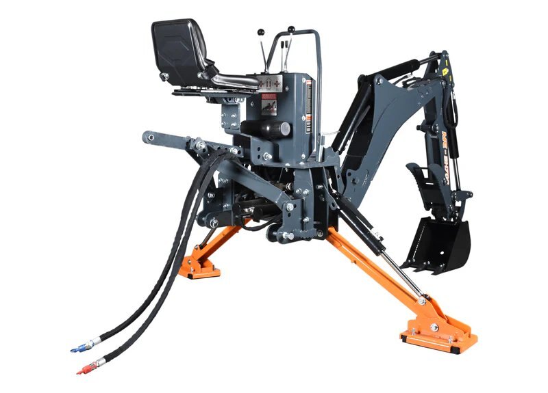7 Backhoe, 12 bucket & mechanical thumb