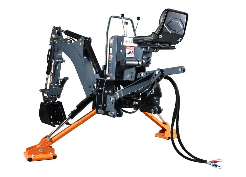 7 Backhoe, 12 bucket & mechanical thumb