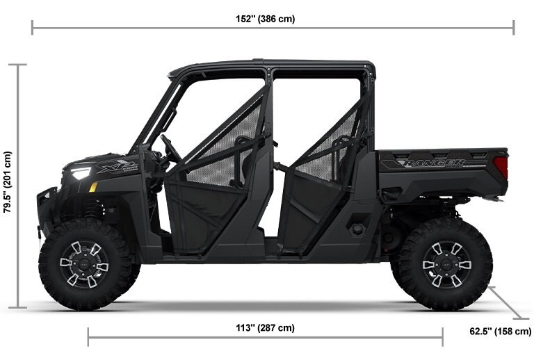 2027 Polaris® RANGER CREW XP 1000 Texas Edition Black Crystal