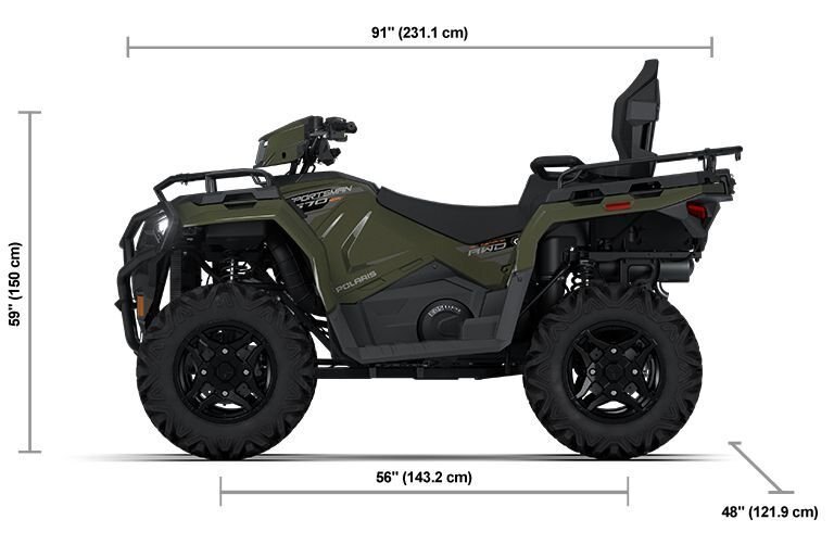 2027 Polaris® SPORTSMAN Touring 600 Premium Treeline Green Metallic
