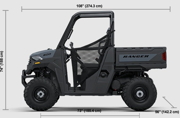 2027 Polaris® RANGER 600 2 Seat Stealth Gray
