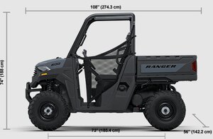 2027 Polaris® RANGER 600 2 Seat Stealth Gray
