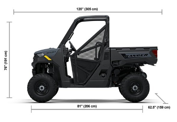 2027 Polaris® RANGER 1000 BASE 3 Seat Stealth Gray