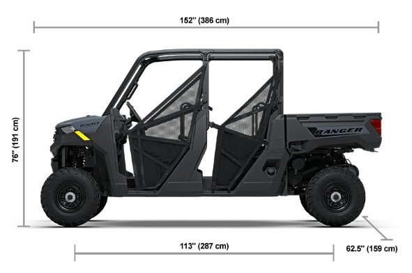 2027 Polaris® RANGER CREW 1000 BASE 6 Seat Stealth Gray