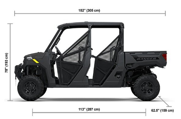2027 Polaris® RANGER CREW 1000 Premium 6 Seat Granite Gray