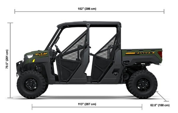 2027 Polaris® RANGER CREW XP 1000 PREMIUM 6 Seat Army Green