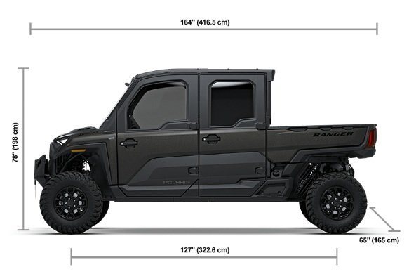 2027 Polaris® RANGER CREW XD 1500 NorthStar Premium 6 Seat Super Graphite