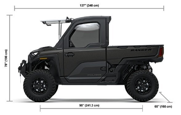 2027 Polaris® RANGER XD 1500 NorthStar Ultimate 3 Seat Super Graphite