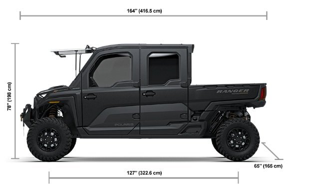 2027 Polaris® RANGER CREW XD 1500 NorthStar Mountaineer Edition 3 Seat Matte Black Crystal