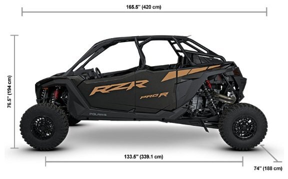 2027 Polaris® RZR Pro R 4 Ultimate 4 Seat Matte Super Graphite