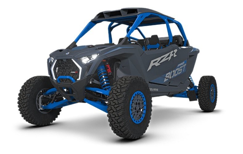 2027 Polaris® RZR Pro R 4 Boost Ultimate 4 Seat Azure Stealth Gray