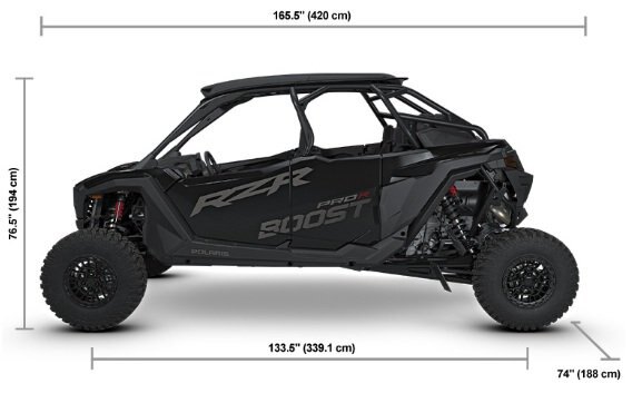 2027 Polaris® RZR Pro R 4 Boost Ultimate 4 Seat Onyx Black