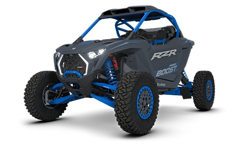2027 Polaris® RZR Pro R Boost Ultimate 2 Seat Azure Stealth Gray