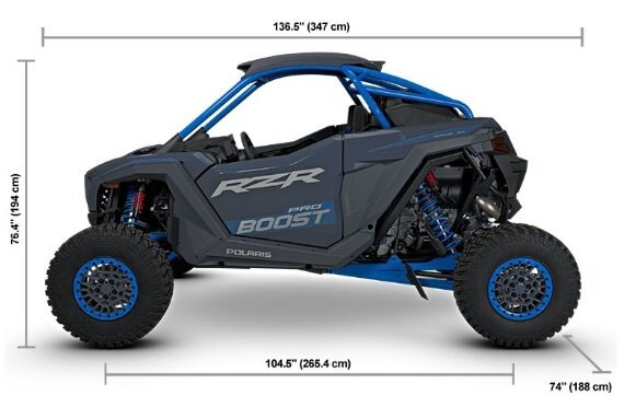 2027 Polaris® RZR Pro R Boost Ultimate 2 Seat Azure Stealth Gray