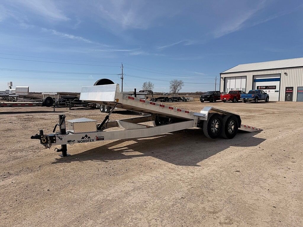 2026 Nordtek Trailers Aluminium 22' Hydraulic Tilt Deck 14K Trailer