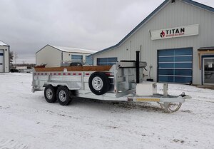 2026 One Sixteen Trailers Galvanized 16' Dump 14k Trailer