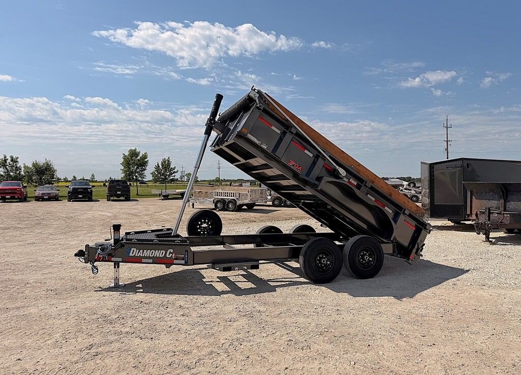 2027 Hard Core Trailers Galvanized 12' Dump 14k Trailer