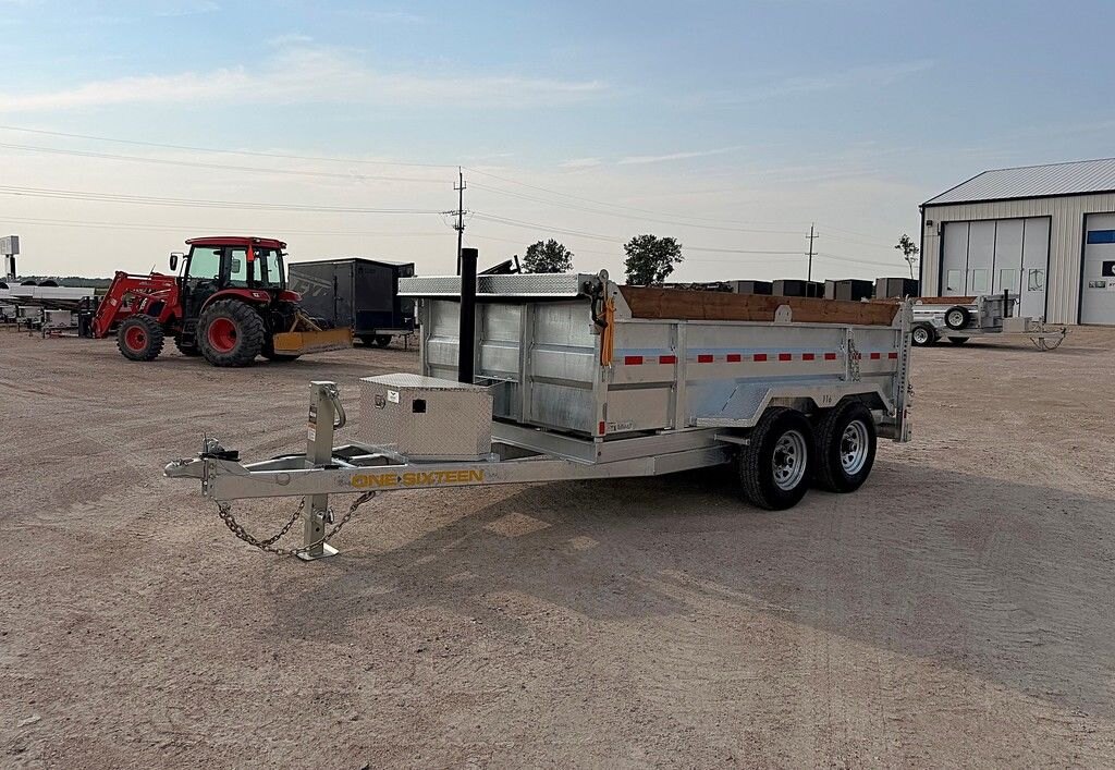 2027 One Sixteen Trailers Galvanized 12' Dump 10k Trailer