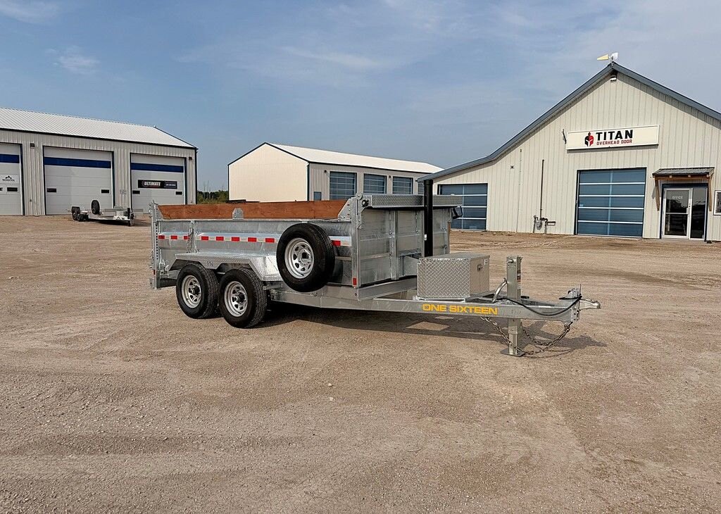 2027 One Sixteen Trailers Galvanized 12' Dump 10k Trailer