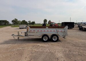 2027 One Sixteen Trailers Galvanized 12' Dump 10k Trailer