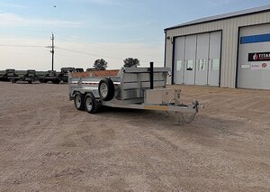 2027 One Sixteen Trailers Galvanized 12' Dump 10k Trailer