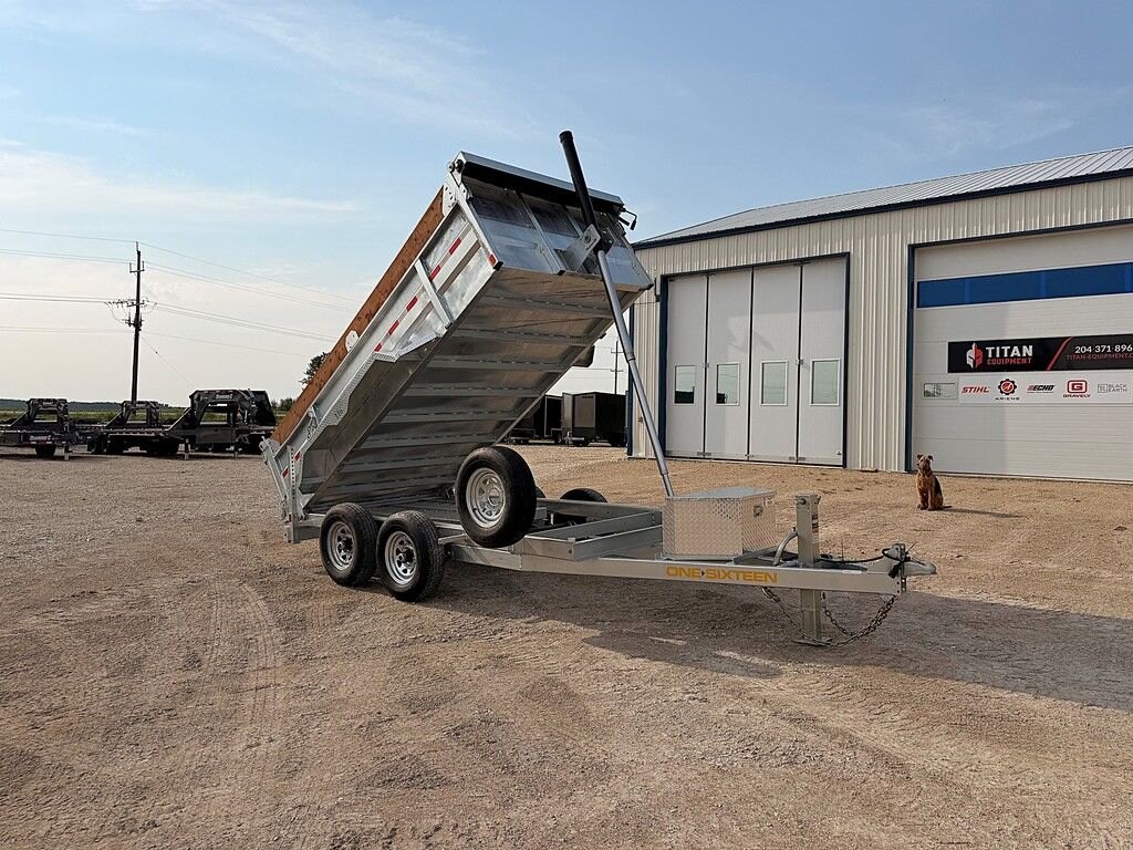 2027 One Sixteen Trailers Galvanized 12' Dump 10k Trailer